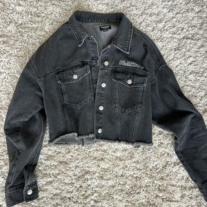 Playboy Denim Cropped Jacket